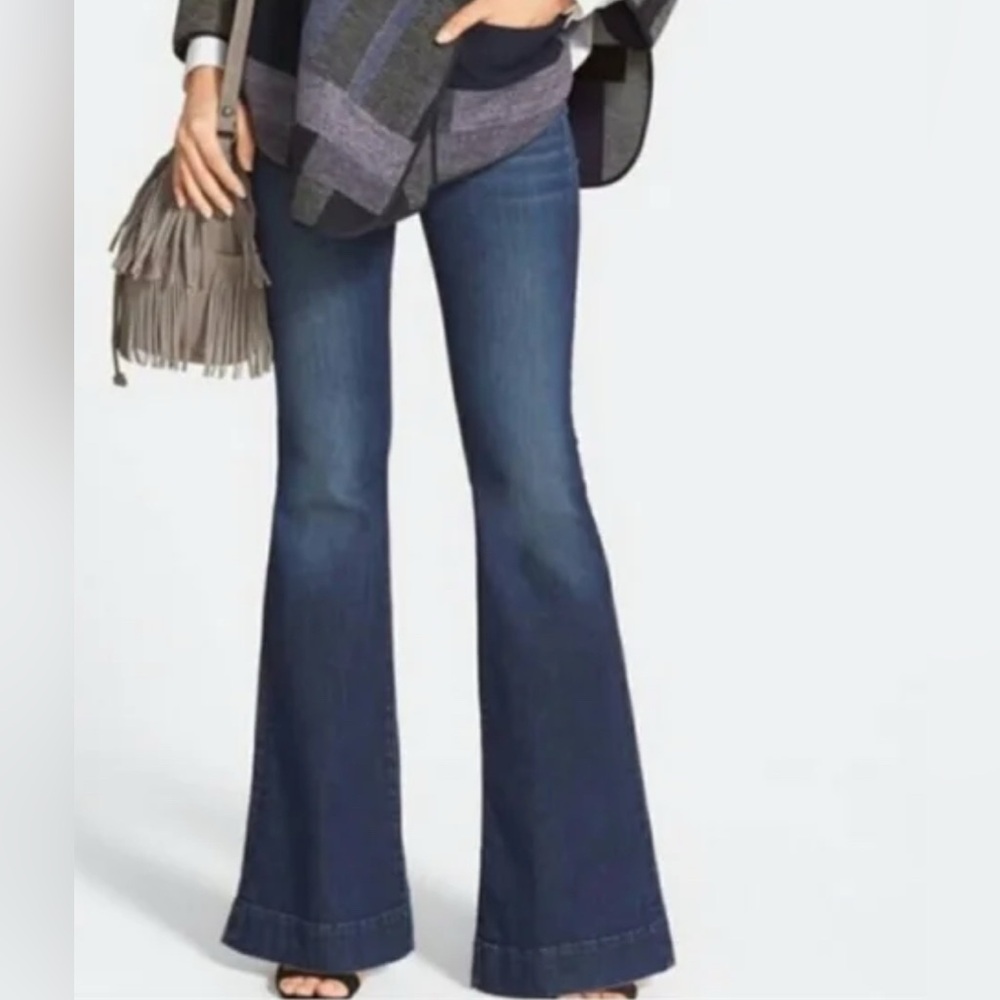 J BRAND The‎ Doll in 222 IND Wide Leg Blue Jeans Size 28